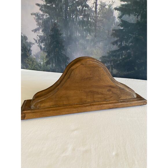 Working Wood Mantel Clock, Roman Numerals, Quartz, 12" Wide - Picture 7 of 8